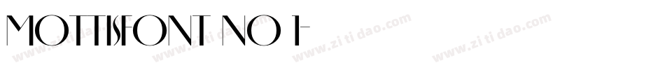 Mottisfont No 1字体转换